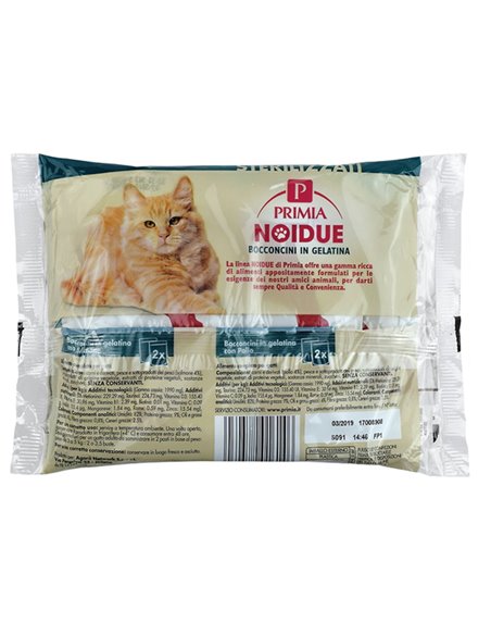 Bocconcini In Gelatina Per Gatti Con Salmone, Con Pollo