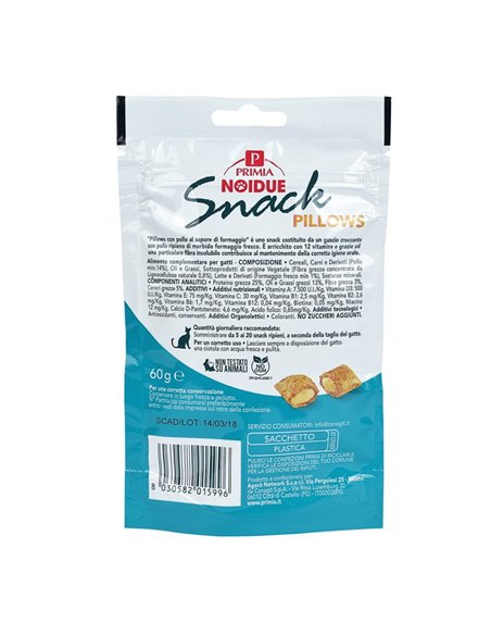 Snack Pillows Per Gatti Con Pollo E Formaggio