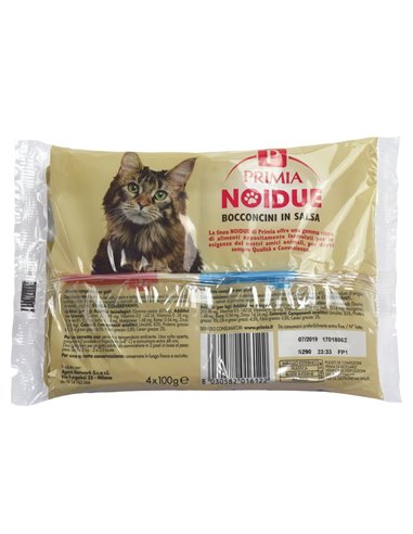 Bocconcini In Salsa Per Gatti Con Salmone, Con Tonno