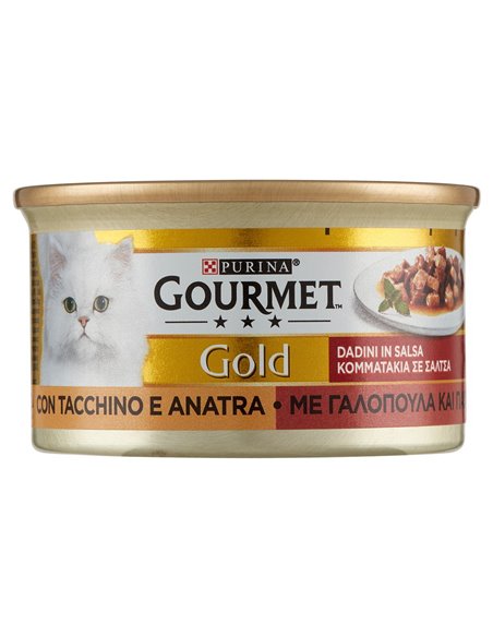 Dadini In Salsa Per Gatti Con Tacchino E Anatra