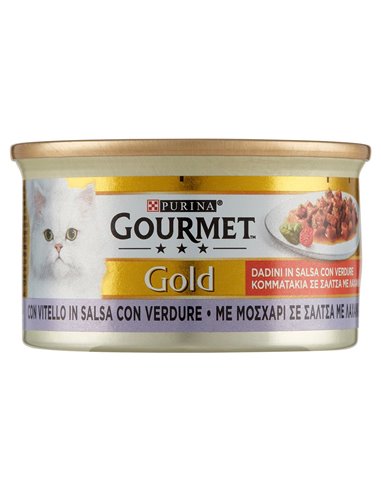 Dadini In Salsa Per Gatti Con Vitello In Salsa Con Verdure
