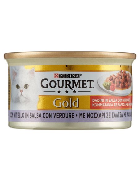 Dadini In Salsa Per Gatti Con Vitello In Salsa Con Verdure