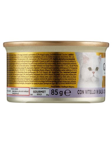 Dadini In Salsa Per Gatti Con Vitello In Salsa Con Verdure