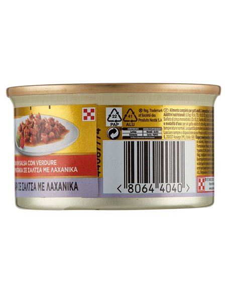 Dadini In Salsa Per Gatti Con Vitello In Salsa Con Verdure