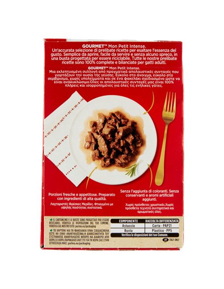 Alimento Per Gatti Con Manzo, Con Vitello, Con Agnello