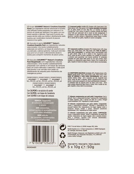 Exquisitee Puree Per Gatti Con Salmone