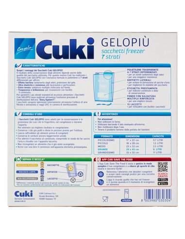 Sacchetti Freezer Gelopiù Grandi 29 X 42