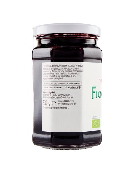 Confettura bio Fior di Frutta mirtilli neri di bosco