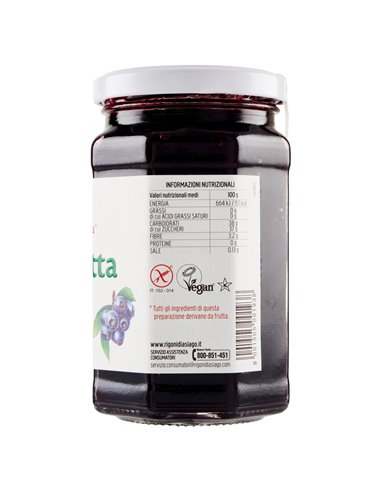 Confettura bio Fior di Frutta mirtilli neri di bosco