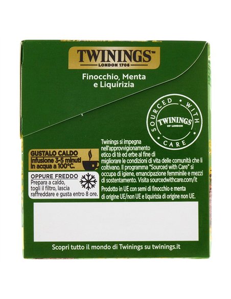 Infuso Aromatizzato Finocchio, Menta E Liquirizia