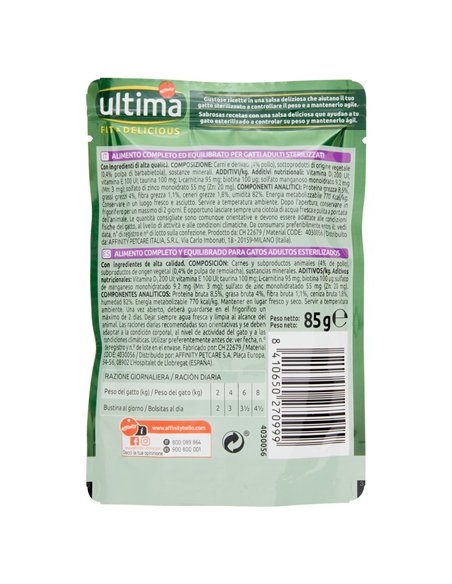 Alimento Per Gatti Sterilizzati Con Pollo