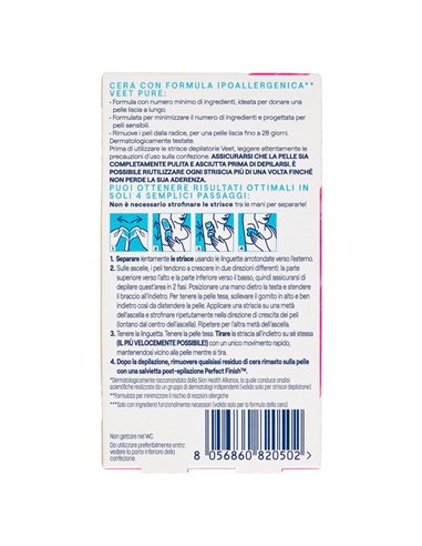 VEET – Strisce depilatorie Per ascelle e zona bikini