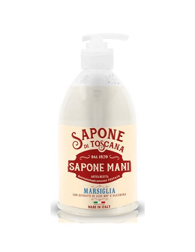 SAPONE LIQUIDO MANI MARSIGLIA CON ESTRATTI DI ALOE BIO E GLICERINA