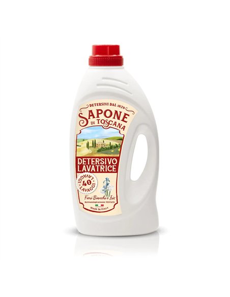 DETERSIVO LIQUIDO BUCATO LAVATRICE FIORI BIANCHI E IRIS 40 LAVAGGI