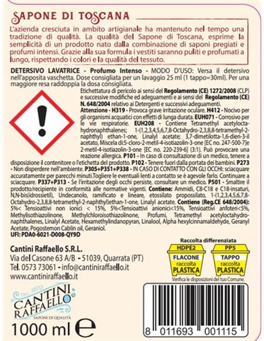 DETERSIVO LIQUIDO BUCATO LAVATRICE PROFUMO INTENSO 40 LAVAGGI