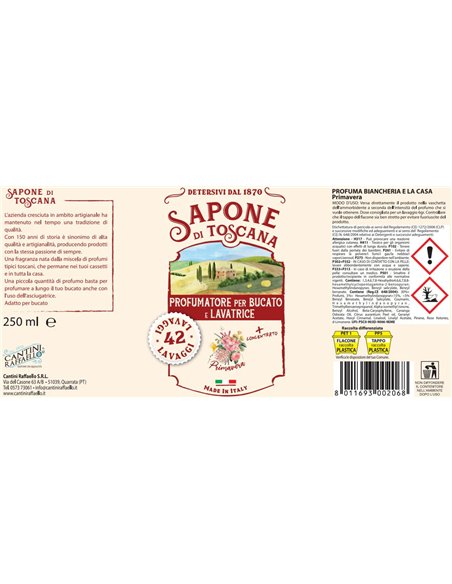 PROFUMATORE PER BUCATO E LAVATRICE PRIMAVERA