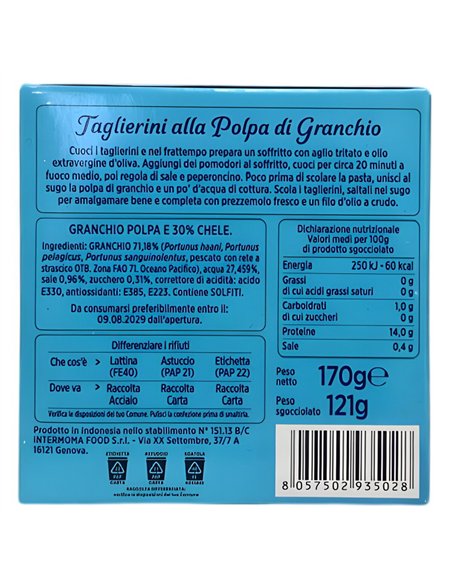 Granchio Polpa E 30% Di Chele