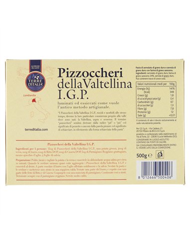 Pizzoccheri della Valtellina I.G.P. 500 g