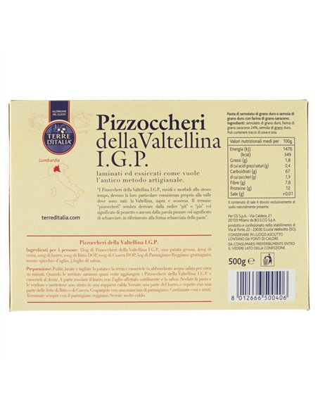 Pizzoccheri della Valtellina I.G.P. 500 g