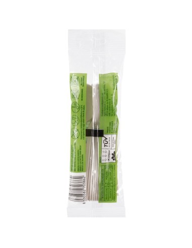Cucchiaini Via Verde Eco Primia – retro con codice a barre e avvertenze