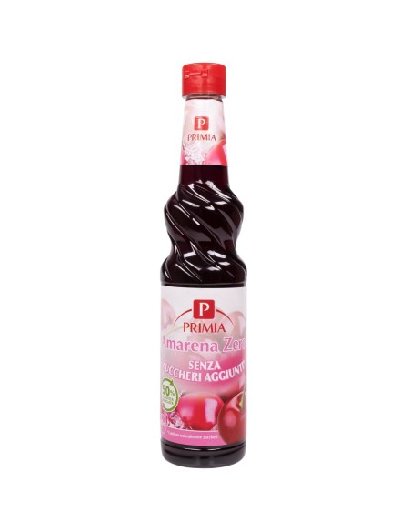 Sciroppo Amarena Zero Primia 500 ml - fronte confezione