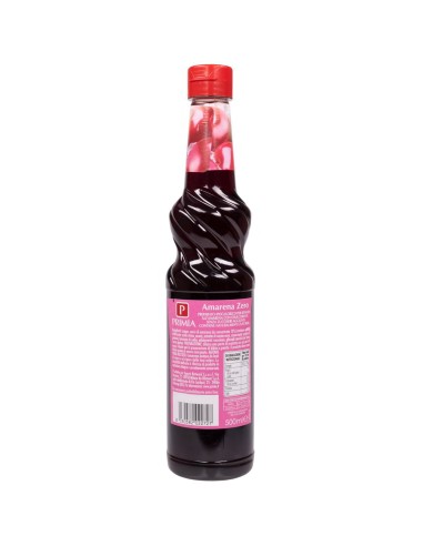 Sciroppo Amarena Zero Primia 500 ml - retro con ingredienti