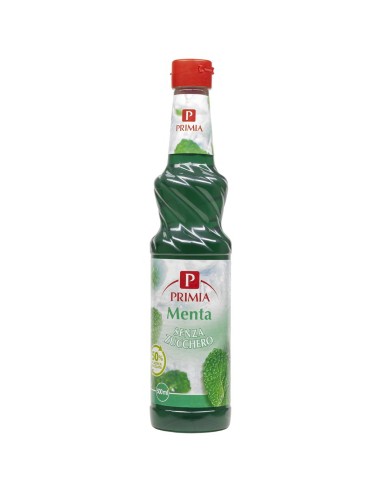 Sirop de menthe Zero Primia 500 ml - face avant