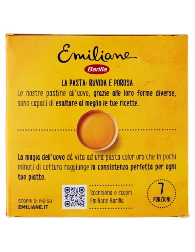 Pasta all'uovo Grattoni 275 g Barilla Emiliane, retro
