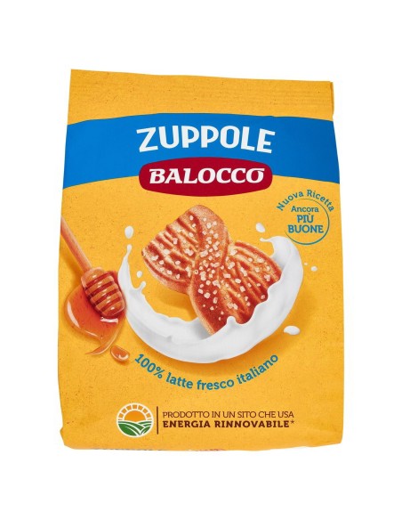 Biscotti Zuppole con Granella di Zucchero 700 g Balocco, fronte