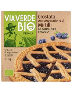 Crostata con Preparazione di Mirtilli Bio 370 g Bio Primia, fronte