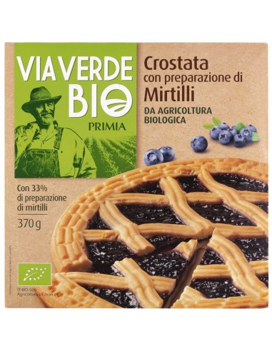 Crostata con Preparazione di Mirtilli Bio 370 g Bio Primia, fronte