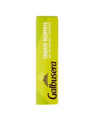 Cracker Ricoperti con Riso Soffiato e Cioccolato al Latte 150 g Galbusera, lato