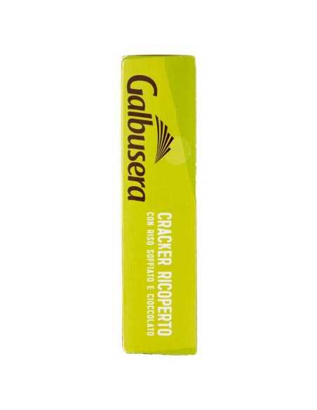 Cracker Ricoperti con Riso Soffiato e Cioccolato al Latte 150 g Galbusera, lato