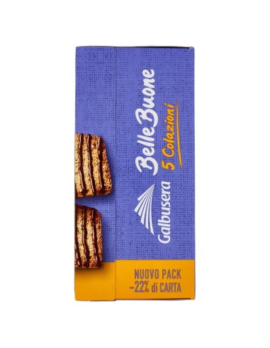 5 colazioni fette al cioccolato 200 g Galbusera Belle Buone, altra vista