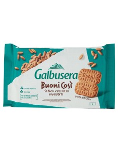 Frollini integrali con latte senza zuccheri aggiunti 300 g Galbusera Buonicosì, fronte