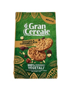 Frollini nocciola caramellata e cioccolato fondente 280 g Gran Cereale, fronte