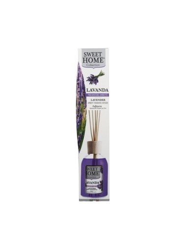 Profumatore ambiente con bastoncini Lavanda 100 ml Sweet Home, fronte