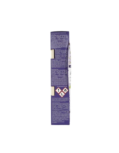 Profumatore ambiente con bastoncini Fiori di sambuco 100 ml Sweet Home, retro con avvertenze, produttore e codice a barre