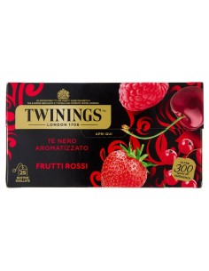 Tè nero ai frutti rossi 25 filtri Twinings, fronte