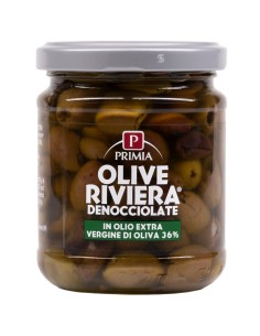 Olive denocciolate in olio extra vergine di oliva 180 g Primia, fronte