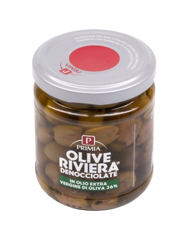 Olive denocciolate in olio extra vergine di oliva 180 g Primia, altra vista