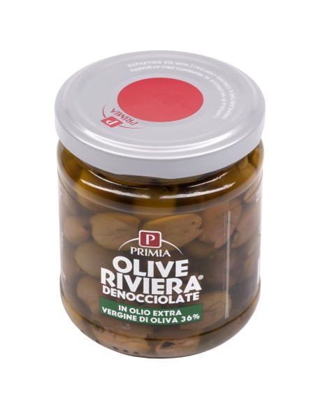 Olive denocciolate in olio extra vergine di oliva 180 g Primia, altra vista