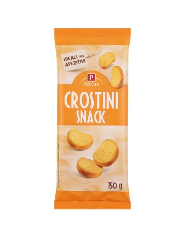 Crostini snack 150 g Primia, fronte