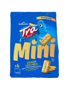 Cracker Mini 6 x 30 g Galbusera Trà, fronte
