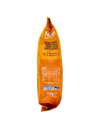 Sfoglie di mais 150 g Gran Pavesi, lato con valori nutrizionali
