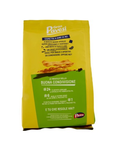 Sfoglie Crispy pepe e lime 150 g Gran Pavesi, altra vista