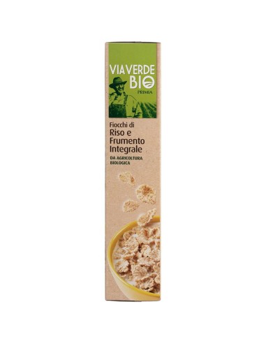 Fiocchi di riso e frumento integrale 375 g Via Verde Bio Primia, Seite