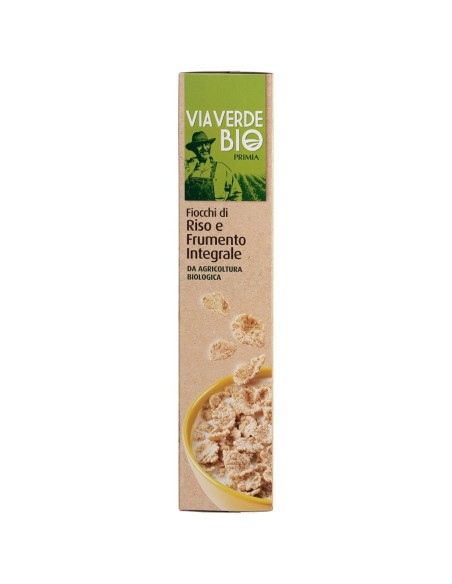Fiocchi di riso e frumento integrale 375 g Via Verde Bio Primia, Seite