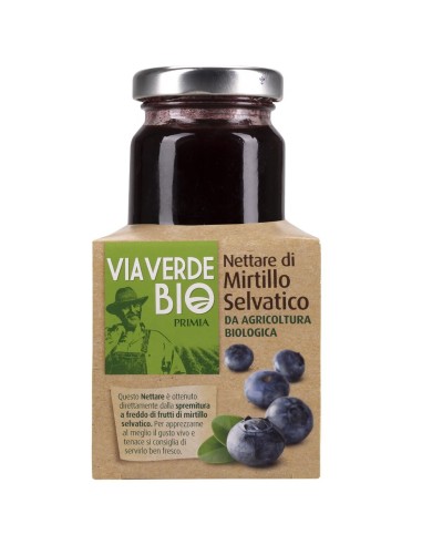 Nettare di mirtillo selvatico 2 x 200 ml Bio Primia, côté