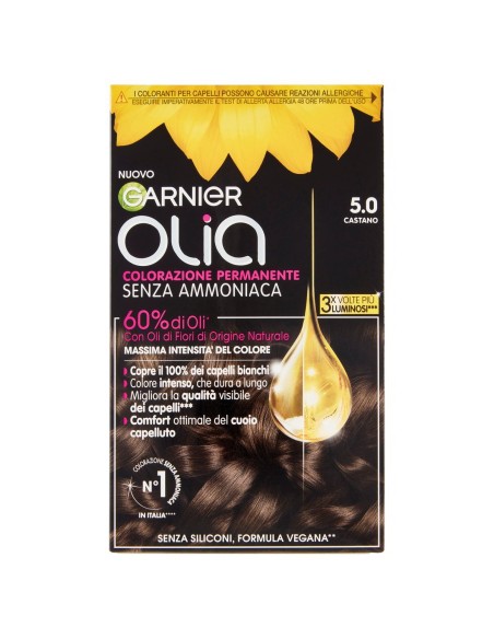 GARNIER – Colorazione permanente per capelli Olia Castano 5.0